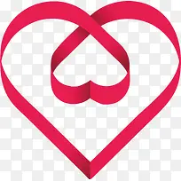 交叉编织粉红爱心-空若网 交叉编织粉红爱心-空若网