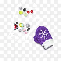 冬季装饰手套饰品素材-空若网 冬季装饰手套饰品素材-空若网