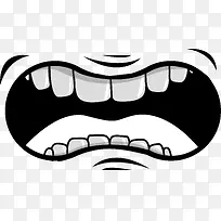 创意白色嘴巴-空若网 创意白色嘴巴-空若网