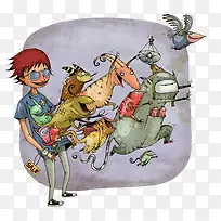 ŷ���紴�����ﶯ��廭-������