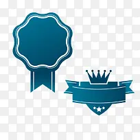 蓝色欧式网页标签装饰-空若网 蓝色欧式网页标签装饰-空若网