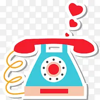 红色的电话-空若网 红色的电话-空若网