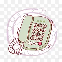 公用电话卡通插画-空若网 公用电话卡通插画-空若网