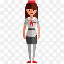 扁平化护士素材-空若网 扁平化护士素材-空若网