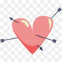 被射中的粉色爱心-空若网 被射中的粉色爱心-空若网