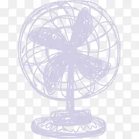 紫色矢量电风扇-空若网 紫色矢量电风扇-空若网
