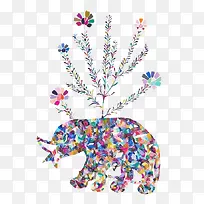 彩色的大象-空若网 彩色的大象-空若网