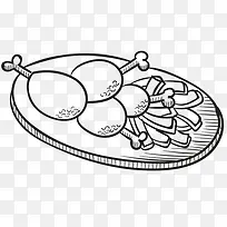 铅笔画 食物 汉堡包 热狗 快-空若网 铅笔画 食物 汉堡包 热狗 快-空若网