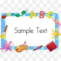 矢量手绘儿童绘画板-空若网 矢量手绘儿童绘画板-空若网