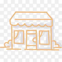 卡通商铺手绘图标-空若网 卡通商铺手绘图标-空若网