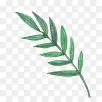 水彩装饰叶子矢量元素-空若网 水彩装饰叶子矢量元素-空若网