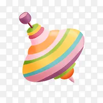 卡通彩色陀螺-空若网 卡通彩色陀螺-空若网