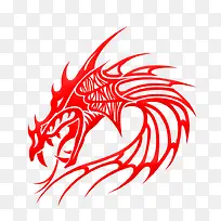 简约经典中国龙剪纸广告设计-空若网 简约经典中国龙剪纸广告设计-空若网