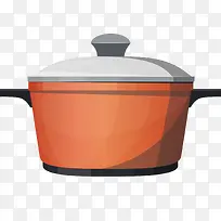 红色厨房锅子双耳锅-空若网 红色厨房锅子双耳锅-空若网