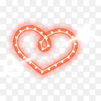 手绘红色爱心闪光-空若网 手绘红色爱心闪光-空若网