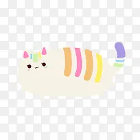 卡通可爱小猫矢量图-空若网 卡通可爱小猫矢量图-空若网