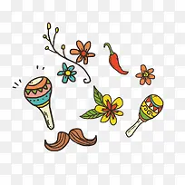 手绘装饰元素-空若网 手绘装饰元素-空若网