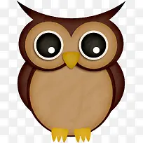 棕色创意猫头鹰-空若网 棕色创意猫头鹰-空若网