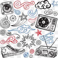 手绘卡通素材-空若网 手绘卡通素材-空若网