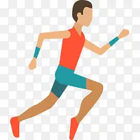 快速奔跑的男人插画-空若网 快速奔跑的男人插画-空若网
