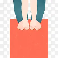 高清摄影卡通手绘小脚踩大脚-空若网 高清摄影卡通手绘小脚踩大脚-空若网