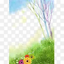 手绘背景-空若网 手绘背景-空若网