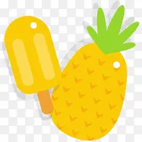 夏天气息菠萝冰棍-空若网 夏天气息菠萝冰棍-空若网