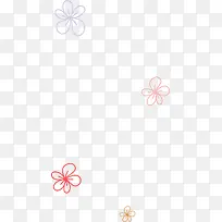 线条花朵漂浮-空若网 线条花朵漂浮-空若网