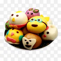 一碟可爱的卡通包子设计-空若网 一碟可爱的卡通包子设计-空若网