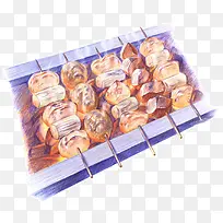 手绘美食-空若网 手绘美食-空若网