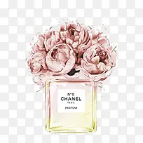 水彩鲜花香水-空若网 水彩鲜花香水-空若网