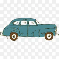 手绘卡通老爷车-空若网 手绘卡通老爷车-空若网