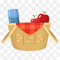 手绘篮子水果水杯-空若网 手绘篮子水果水杯-空若网