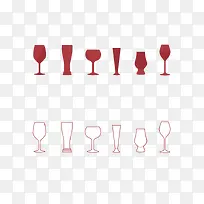 红色酒具-空若网 红色酒具-空若网