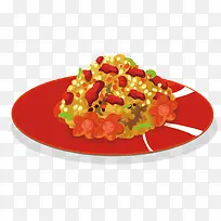 手绘卡通海鲜美食-空若网 手绘卡通海鲜美食-空若网