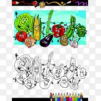 蔬菜与铅笔-空若网 蔬菜与铅笔-空若网