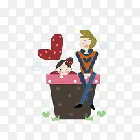 手绘谈恋爱的人-空若网 手绘谈恋爱的人-空若网