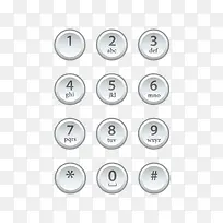 银色立体数字按键-空若网 银色立体数字按键-空若网