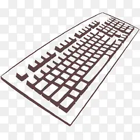 键盘线条矢量素材-空若网 键盘线条矢量素材-空若网