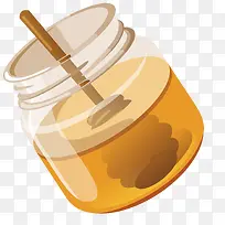 手绘玻璃罐蜂蜜糖-空若网 手绘玻璃罐蜂蜜糖-空若网