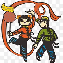 国画秧歌-空若网 国画秧歌-空若网