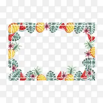 夏季各式水果装饰边框-空若网 夏季各式水果装饰边框-空若网