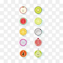 卡通各式水果图案-空若网 卡通各式水果图案-空若网