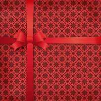 礼物丝带雪花背景-空若网 礼物丝带雪花背景-空若网