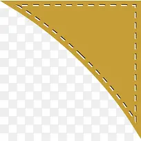 土黄色简约三角形边框-空若网 土黄色简约三角形边框-空若网