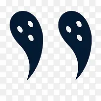 卡通手绘中元节黑色幽灵-空若网 卡通手绘中元节黑色幽灵-空若网