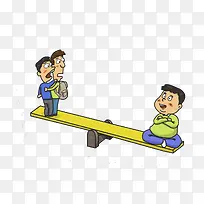 站在跷跷板的男士-空若网 站在跷跷板的男士-空若网