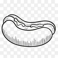 铅笔画 食物 汉堡包 热狗 快-空若网 铅笔画 食物 汉堡包 热狗 快-空若网