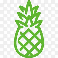 手绘菠萝-空若网 手绘菠萝-空若网