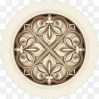 圆形白色欧式吊顶-空若网 圆形白色欧式吊顶-空若网